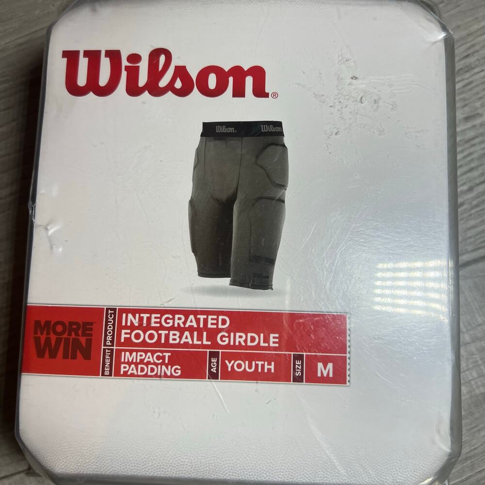 WILSON INTEGRATED FOOTBALL COMPRESSION GIRDLE YOUTH GRAY MED NEW